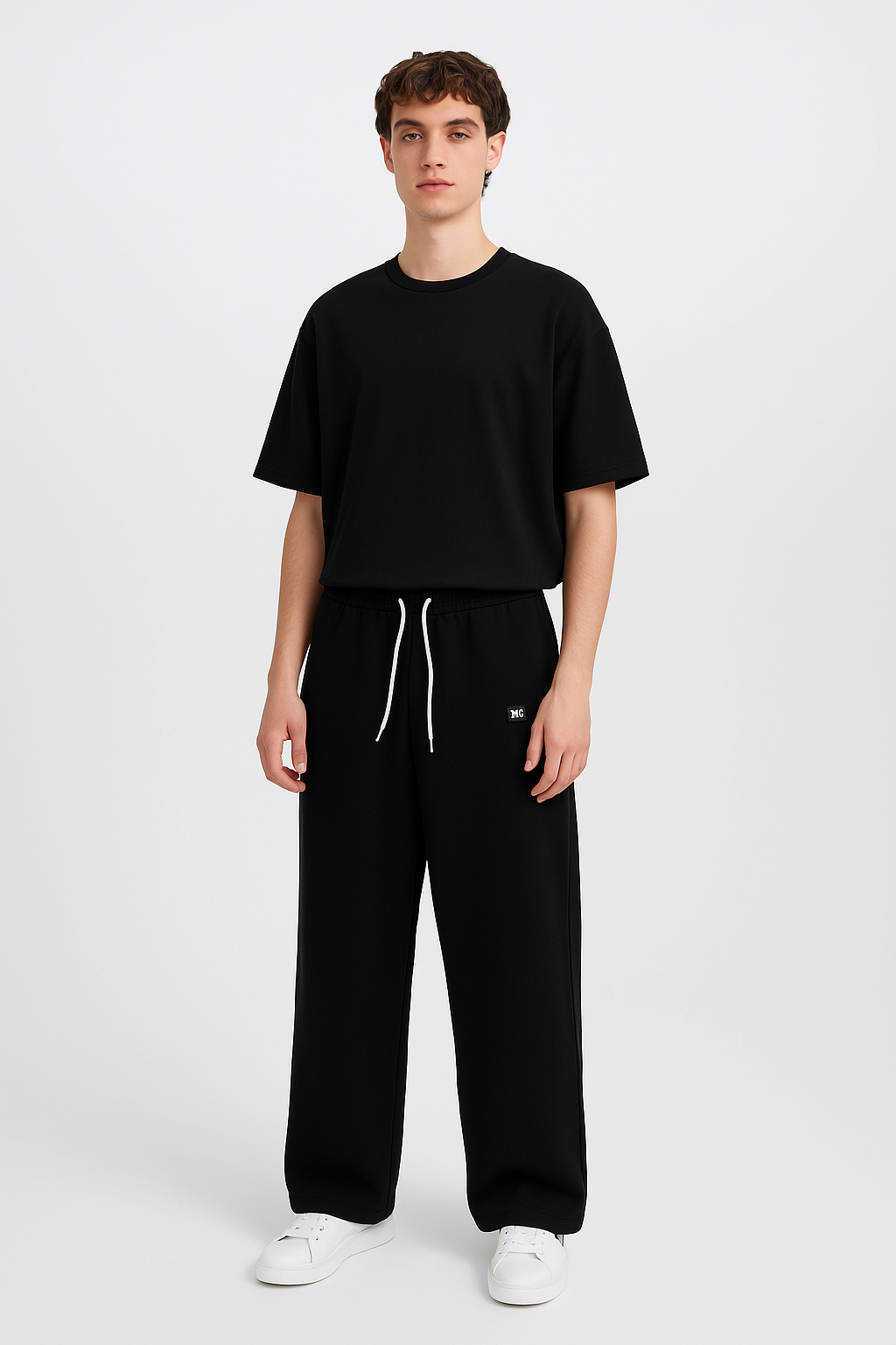 Wide-Leg Sweatpants